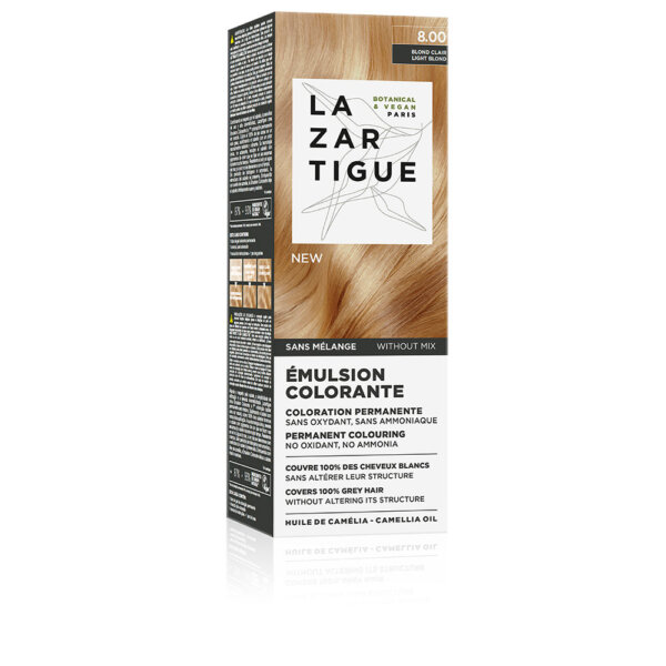 COLORING EMULSION permanent coloring without mixing without rinsing #8.00 1 u Lazartigue 8.00 juuksevärv