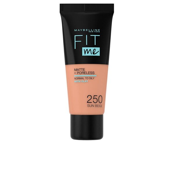 FIT ME MATTE+PORELESS foundation #250-sun beige 30 ml Maybelline Jumestuskreem