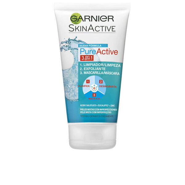 PURE ACTIVE 3-in-1 Cleanser for Combination Skin with Imperfections 150 ml Gel Pure Active 3-In-1 Geel