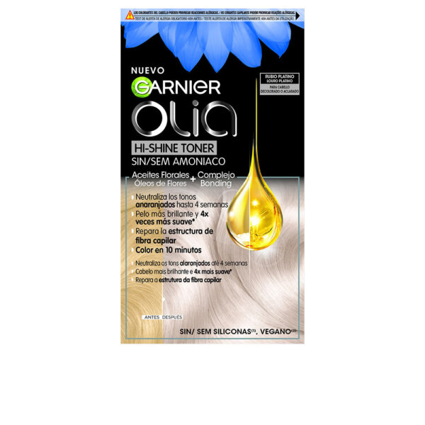 OLIA neutralizador tono sin amoniaco cabello decolorado-aclarado #rubio platino 1 u Garnier Juuksehooldustoode