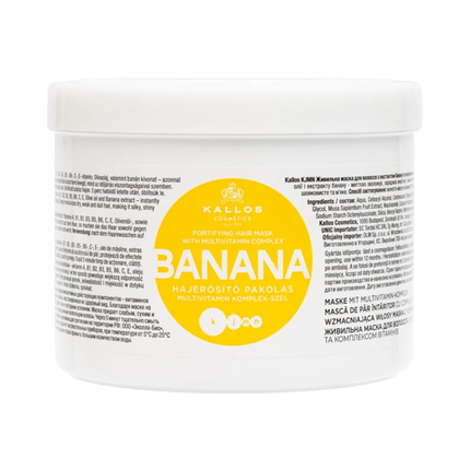 Banana Fortifying Hair Mask 500 ml Kallos Banana Mask