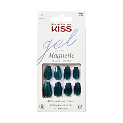 Gel Fantasy Magnetic Chameleon Nails - gel nails (28 tk) KISS Geel