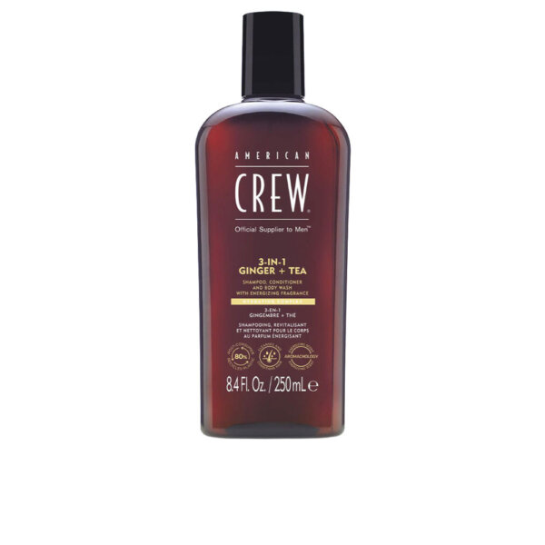 3-IN-1 GINGER + TEA shampoo 250 ml American Crew Šampoon