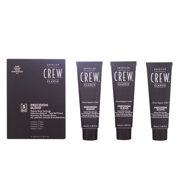 PRECISION BLEND Natural Gray Coverage - Toning hair mousse for gray hair 3 x 40 ml American Crew Precision Blend juuksevaht