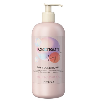 Ice Cream Dry-T Conditioner (dry, frizzy and chemically treated hair) 1000 ml Inebrya Ice Palsam