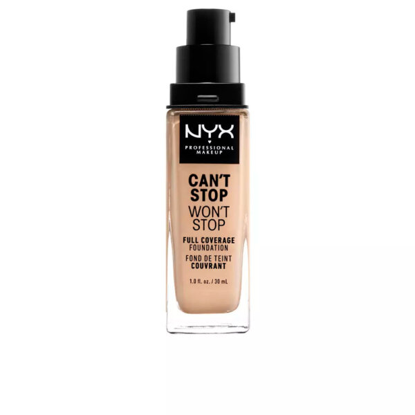 CANT STOP WONT STOP full coverage foundation #warm walnut 30 ml Nyx Professional Make Up Jumestuskreem
