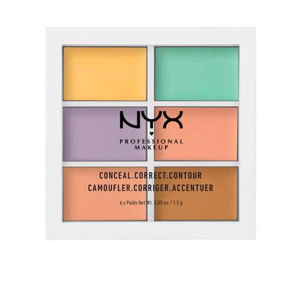 CONCEAL CORRECT CONTOUR palette 6 x 1,5 gr Nyx Professional Make Up Meigitoode