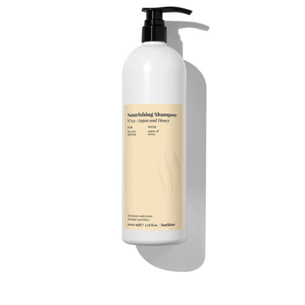BACK BAR nourishing shampoo nº02-argan&honey 1000 ml Farmavita Back Bar Šampoon