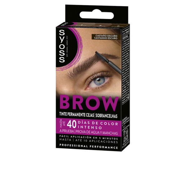 BROW TINT permanent eyebrows #Dark Brown 1 u Syoss Meigitoode