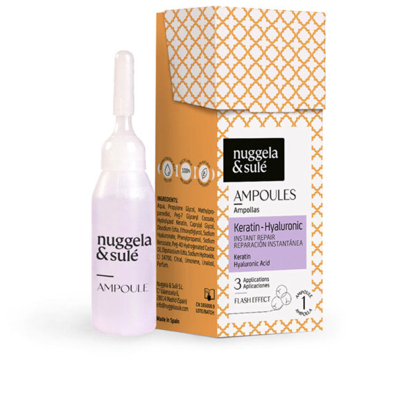 KERATIN-HYALURONIC hair ampoules 1 tk Nuggela & Sulé Geel