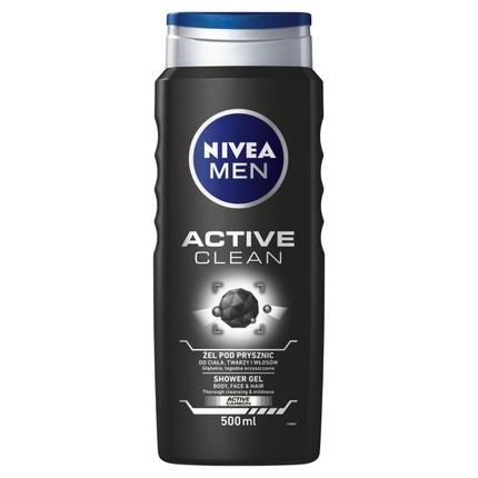 Nivea Men Active Clean Shower Gel 500 ml Men Active Clean Geel