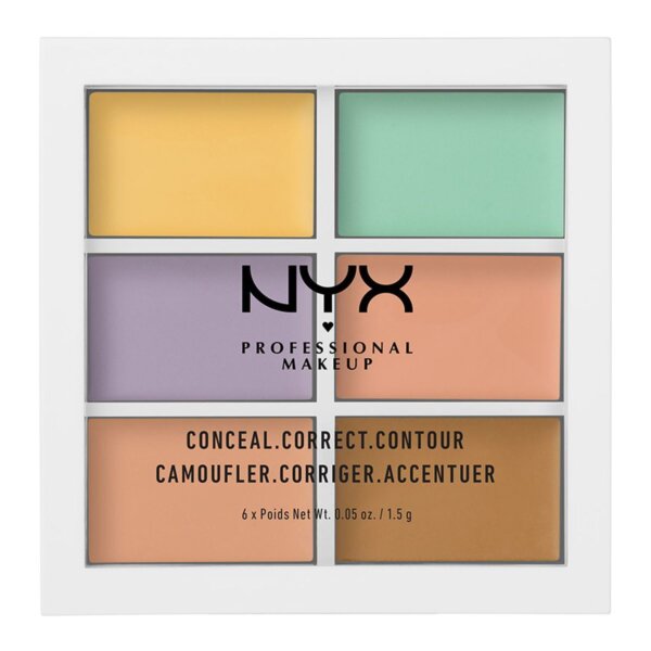 Nyx Professional Make Up CONCEAL CORRECT CONTOUR palette 6 x 1,5 gr