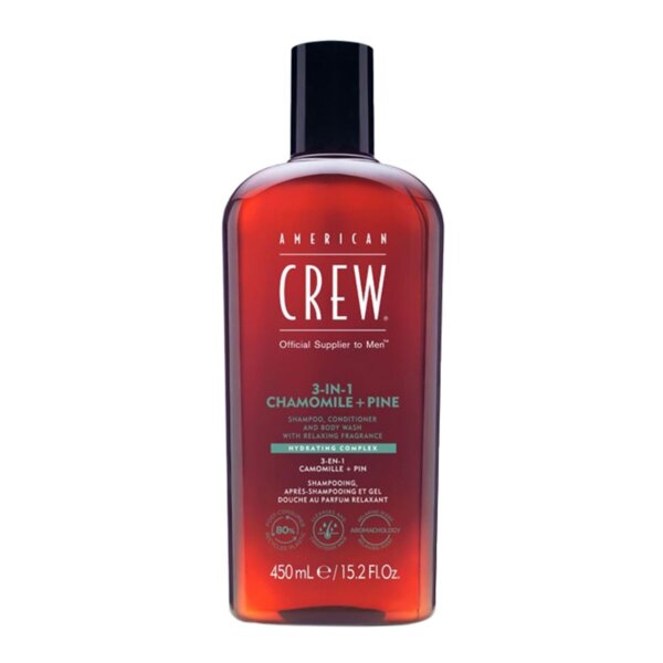 American Crew 3-IN-1 CHAMOMILE + PINE shampoo 450 ml American Crew 3-IN-1 CHAMOMILE + PINE shampoo 450 ml