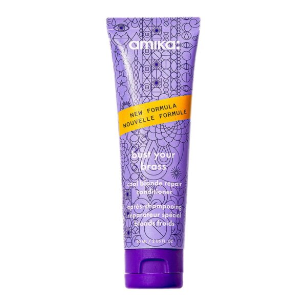 Amika BUST YOUR BRASS repairing conditioner for blonde hair 60 ml