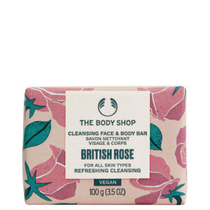 British Rose Cleansing Face & Body Bar 100 g