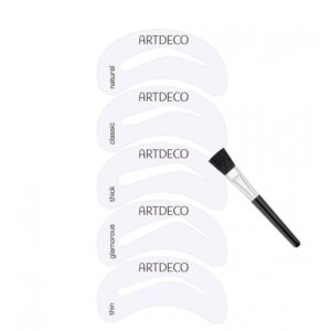 Artdeco Eye Brow Stencils With Brush