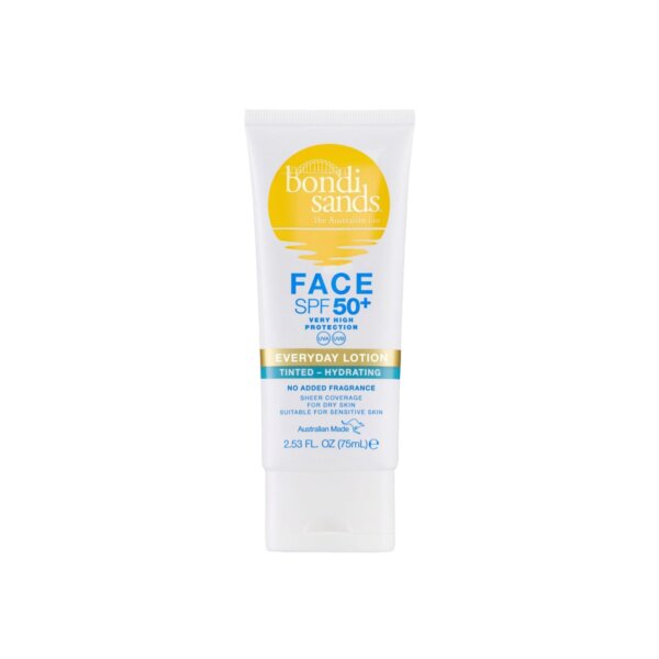 Bondi Sands FACE SPF50+ moisturizing facial lotion with color 75 ml Bondi Sands FACE SPF50+ moisturizing facial lotion with color 75 ml