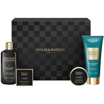 Baylis & Harding Men Shower Gift Box ( Black Pepper & Ginseng ) kinkekomplekt 4 ks Men Shower Nahahooldustoode