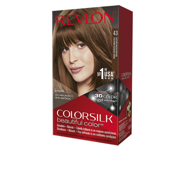 COLORSILK tinte #43-castaño medio dorado 1 u Revlon 43-castaño Medio Juuksevärv
