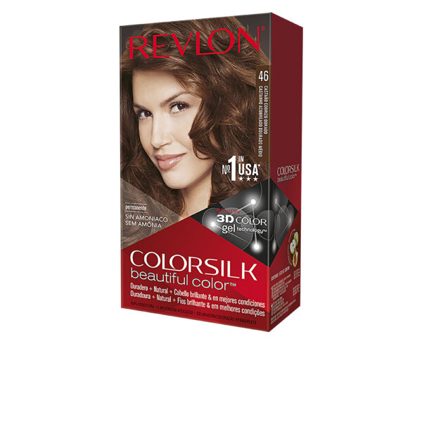 COLORSILK tinte #46-castaño cobrizo dorado 1 u Revlon 46-castaño Cobrizo Juuksevärv