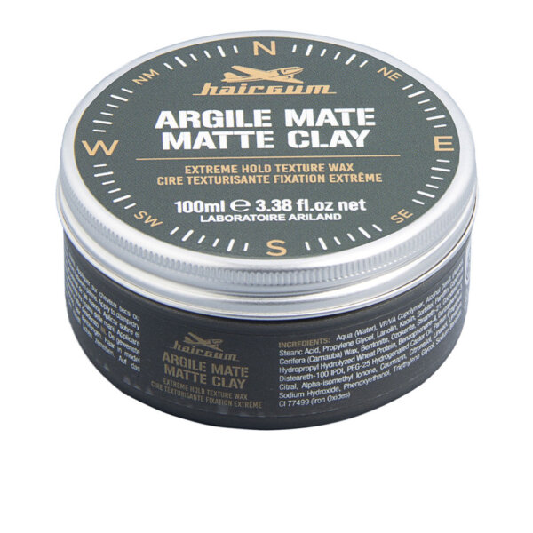 HAIRGUM matte clay wax 100 ml Matte Clay Wax Juuksehooldustoode