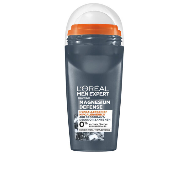 MEN EXPERT MAGNESIUM DEFENSE 0% alcohol deodorant 48h roll-on 50 ml L'Oréal Paris Deodorant