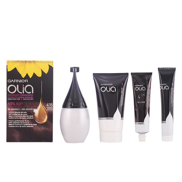 OLIA coloración permanente sin amoniaco #4.15-chocolate 1 u Garnier Olia 4.15-chocolate juuksevärv
