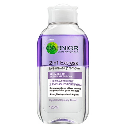 2 in 1 Express Eye Make-up Remover - Two-phase makeup remover eye makeup 125 ml Garnier Nahahooldustoode