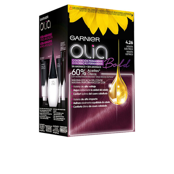 OLIA coloración permanente sin amoniaco #4.26-violeta eléctrico 1 u Garnier Olia juuksevärv toon 4.26