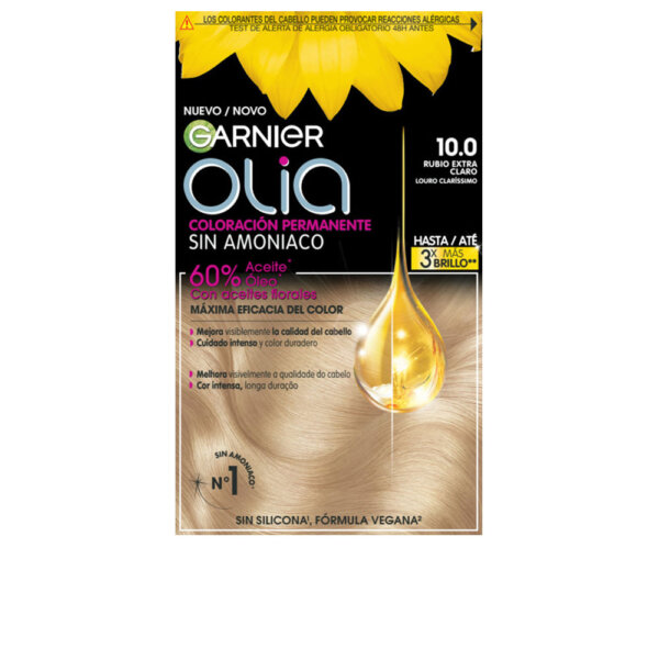 OLIA coloración permanente sin amoniaco #10.0-rubio extra claro 1 u Garnier Juuksehooldustoode