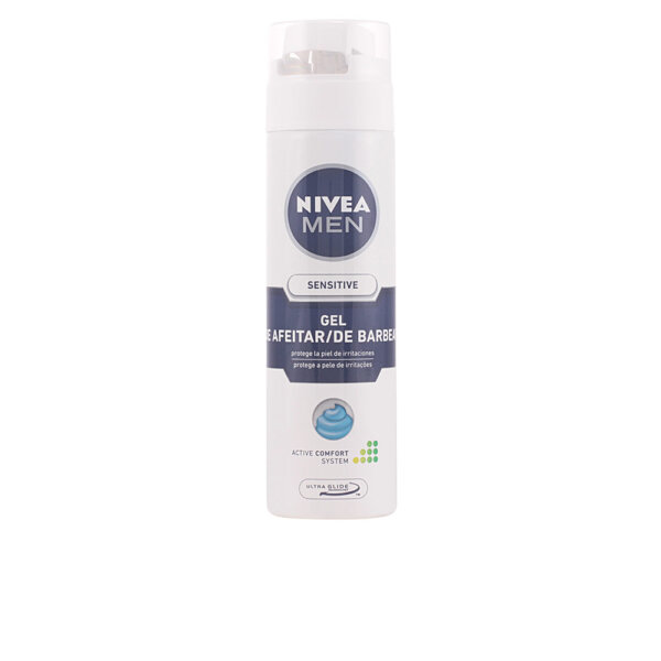 MEN SENSITIVE anti-irritation shaving gel 200 ml Men Geel