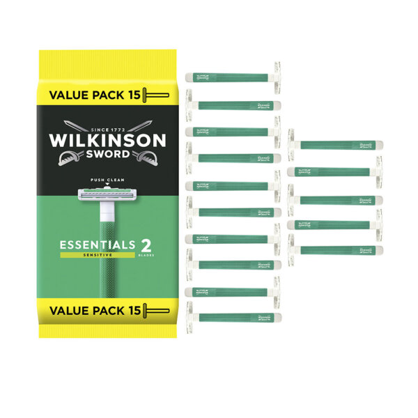 Extra Essential ( 10 + 5 tk ) - disposable razor Wilkinson Sword Nahahooldustoode