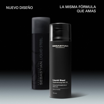 LIQUID STEEL extra strong hair gel extra strong and long-lasting hold 140 ml Sebastian Professionals Geel