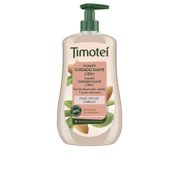 TIMOTEI Gentle Care 2-in-1 Shampoo with Almond and Coconut Oil for All Hair Types 600 ml Timotei Gentle Šampoon