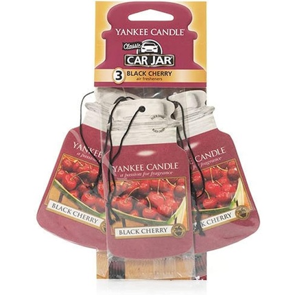 Black Cherry Car Jar - car air freshener 3 tk