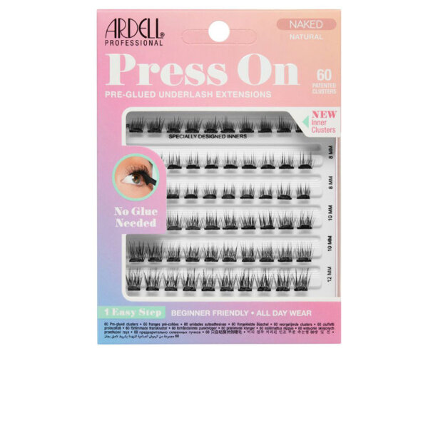 ARDELL PRESS ON pre-glued underlash extensions #naked natural 60 u Ardell Meigitoode