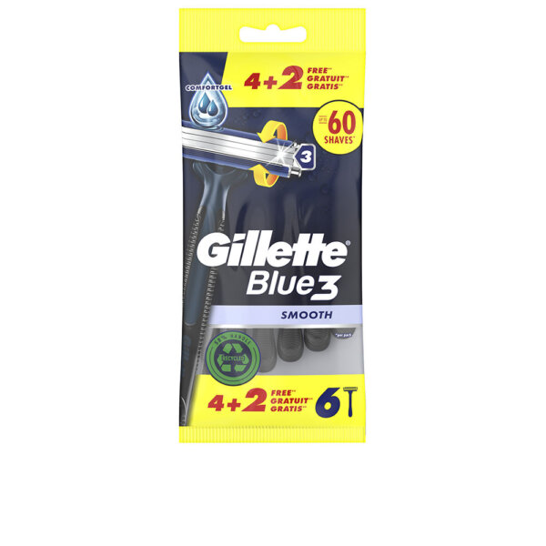 GILLETTE BLUE 3 disposable razor blades 6 units 6 tk Gillette Nahahooldustoode