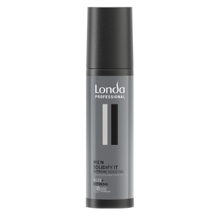 Men Solidify It Extreme Hold Gel - Styling gel for hair with extra strong fixation 100 ml Londa Professional Geel