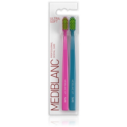 Ultra Soft Pink/Blue - toothbrush 2 tk Mediblanc Ultra Soft Hambahari