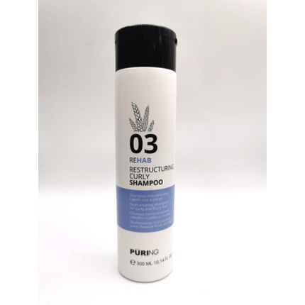 03 Rehab Restructuring Curly Shampoo - Restrukturalizační šampon pro kudrnaté a krepaté vlasy 300 ml Puring 03 Rehab Šampoon