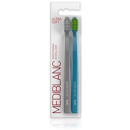 Ultra Soft Grey/Blue - toothbrush 2 tk Mediblanc Ultra Soft Hambahari
