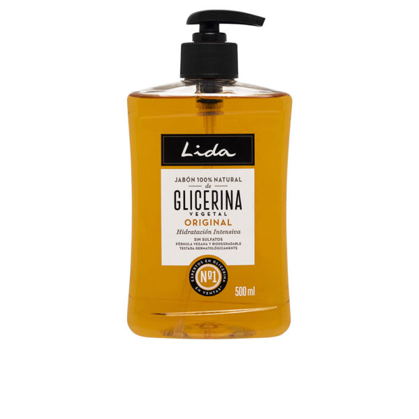 LIDA JABÓN 100% NATURAL manos glicerina 500 ml Lida Jabón 100% Nahahooldustoode