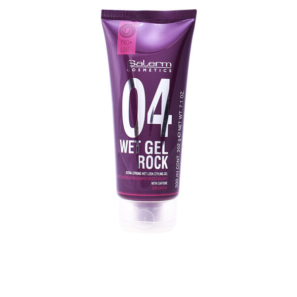 WET GEL ROCK extra-strong wet look styling gel 200 ml Salerm Geel