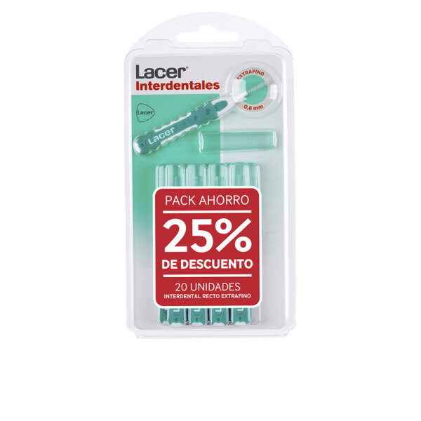 INTERDENTAL STRAIGHT extra fine #assorted 2 x 10 units 10 tk Lacer Interdental Straight Extra Hambavahehari