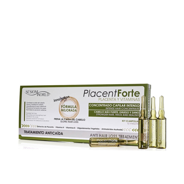 PLACENT FORTE anti-hair loss treatment ampoules 12 u Placent Forte Juuksehooldustoode