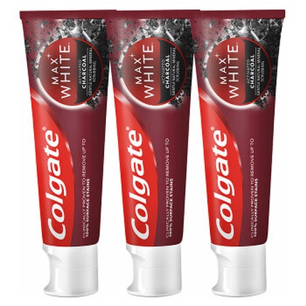 Max White Charcoal Trio Toothpaste 75 ml Max White Charcoal Toothpaste