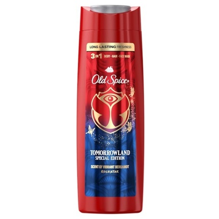 Tomorrowland Rockstar 3 v 1 Body-Hair-Face Wash 400 ml Old Spice Puhastusvahend