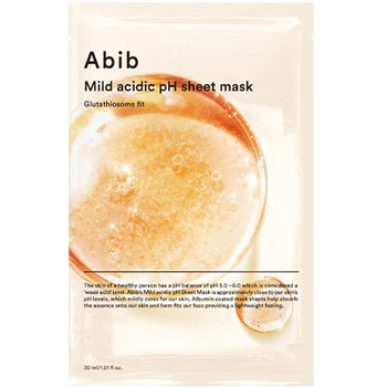 Glutathiosome Fit Mild Acidic pH Sheet Mask - Rozjasňující plátýnková maska 30 ml Abib Mask