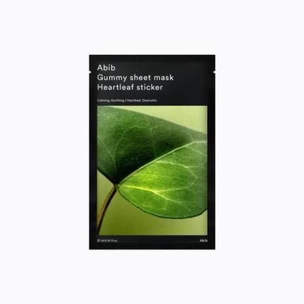 Gummy Sheet Mask Heartleaf Sticker - Hydratační plátýnková maska s extraktem z chřestu srdčitého 27 ml Abib Mask