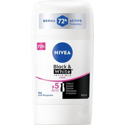 Invisible For Black & White Clear Antiperspirant 50 ml Invisible Nahahooldustoode